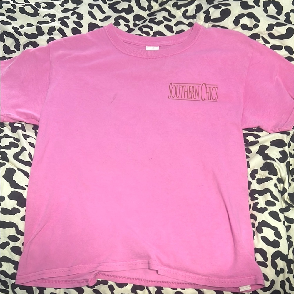 Gildan Pink Short Sleeve Tee Classic Crew Neck